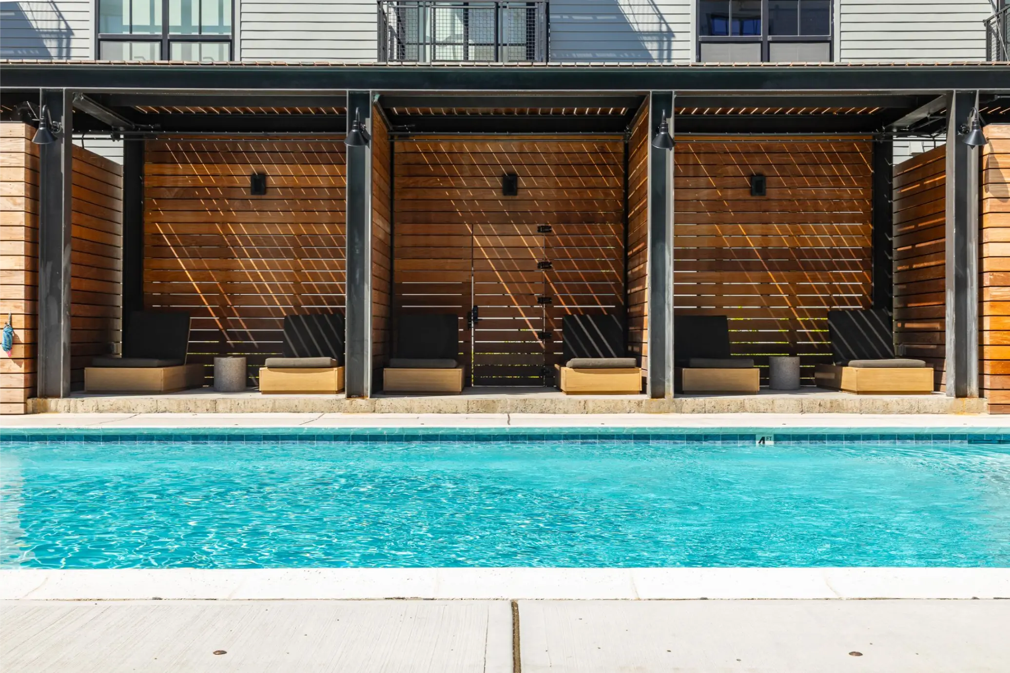 Private Poolside Cabanas for Residents