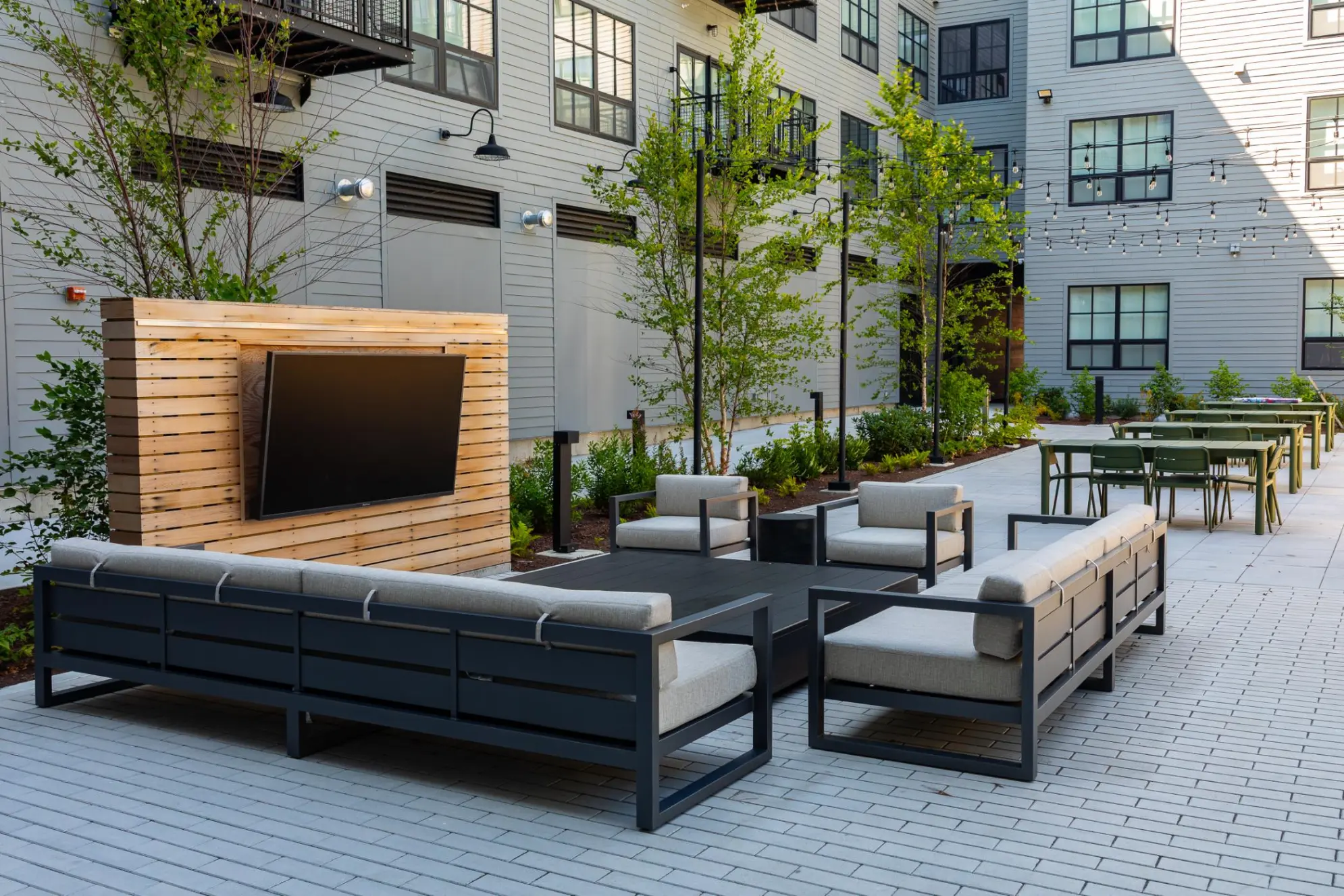 Outdoor TV and Screening Area