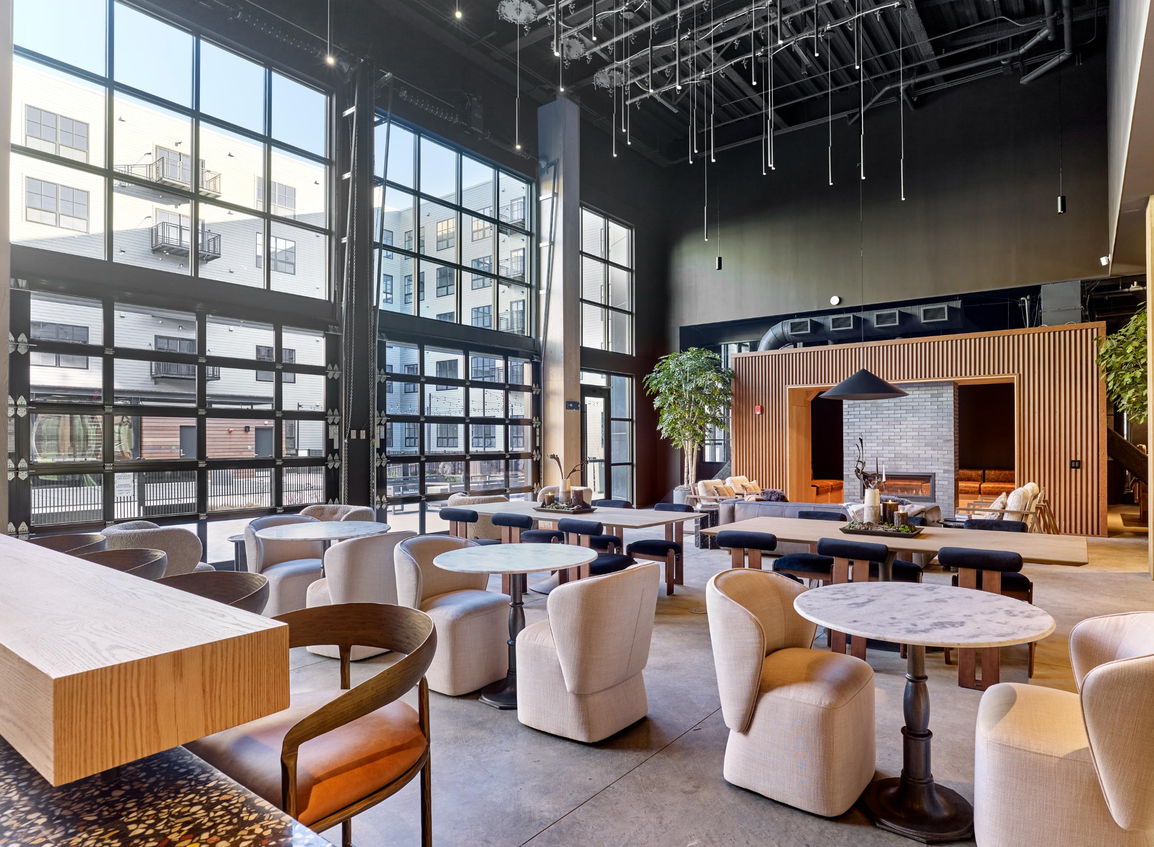 The Winston patio seating area - New Haven, CT